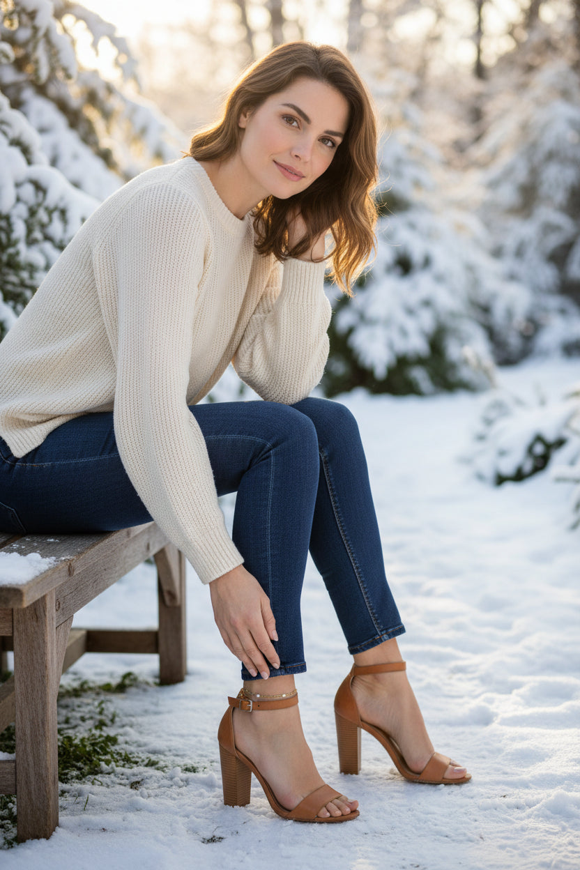 Bracelet Cheville Bijoux - Perle Chainée