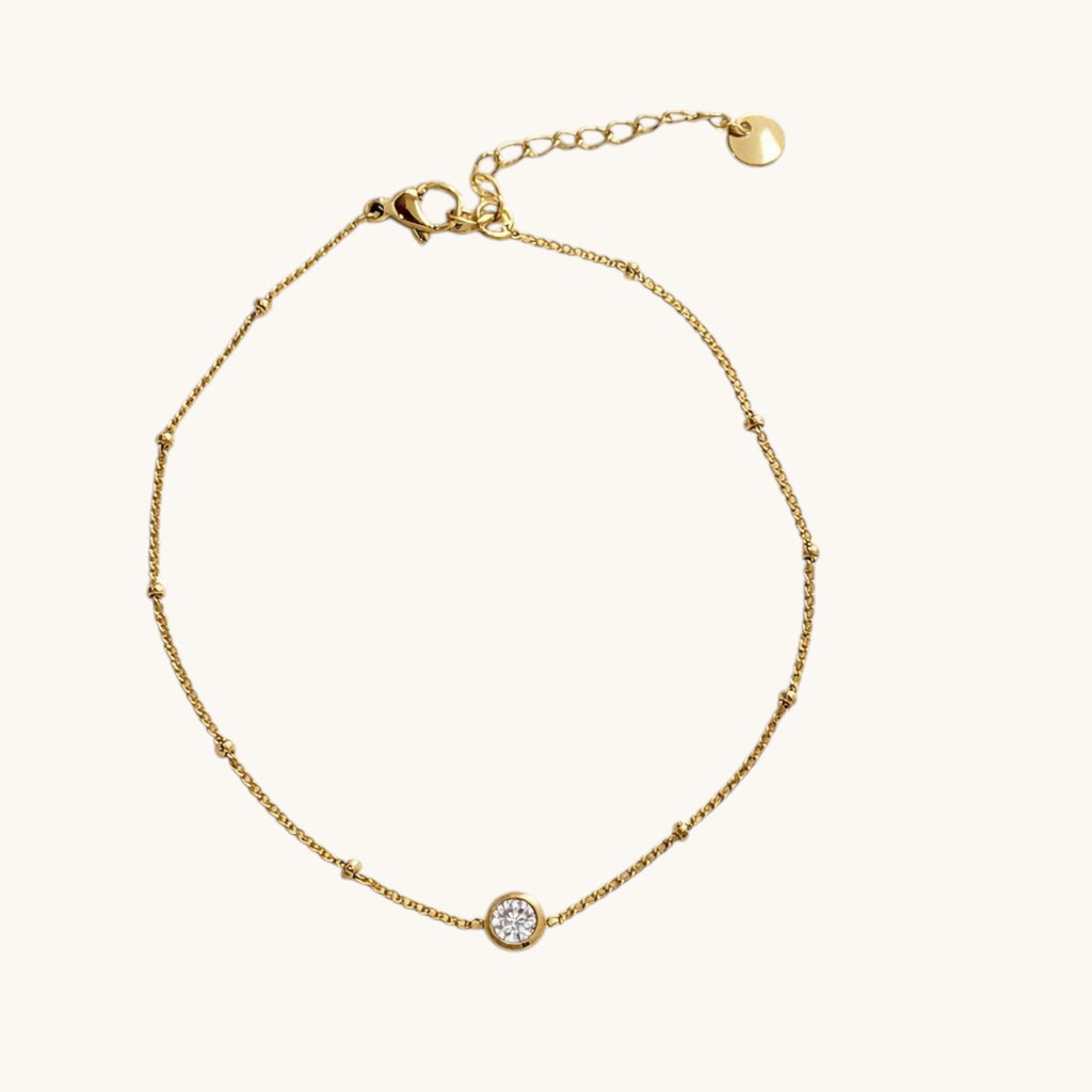 Bracelet Cheville Bijoux -Strass Unique