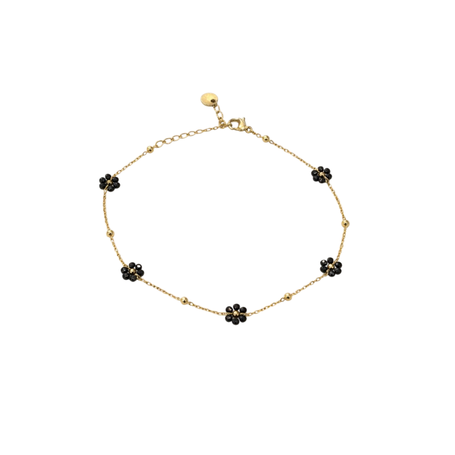 Bracelet Cheville Bijoux - Trefle Noir