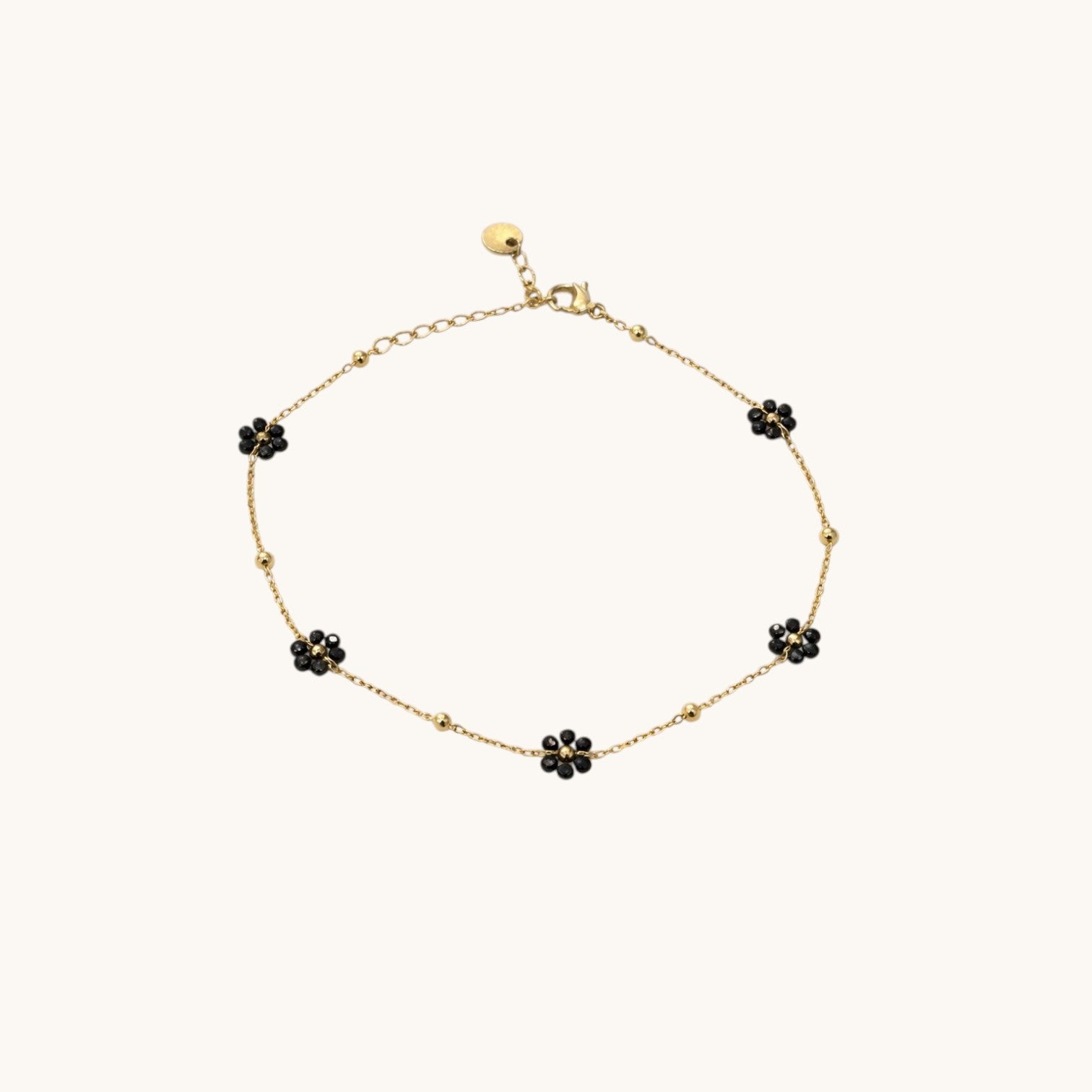 Bracelet Cheville Bijoux - Trefle Noir